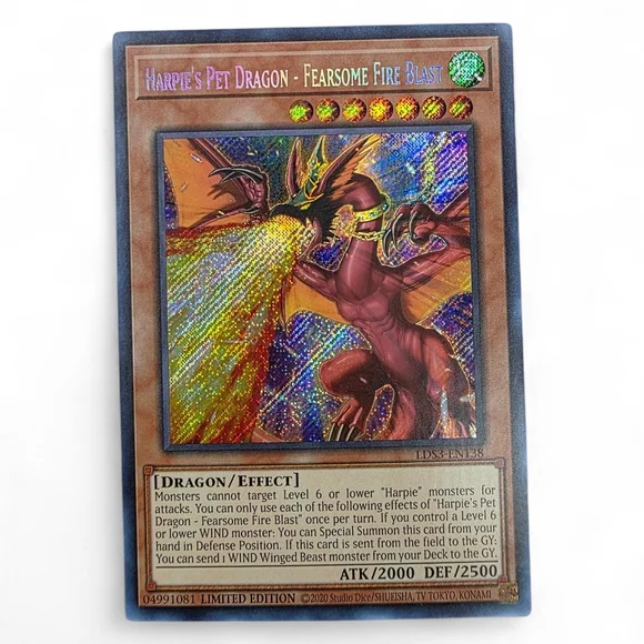 Harpie's Pet Dragon Trading Card - Vibrant Red and Gold - Picture 1 of 1